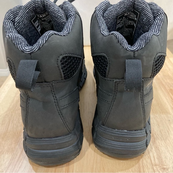 Hawx Men’s Black Work Gear Boots with Comp Toe and Durable Rubber Sole Size 11D - Picture 6 of 10